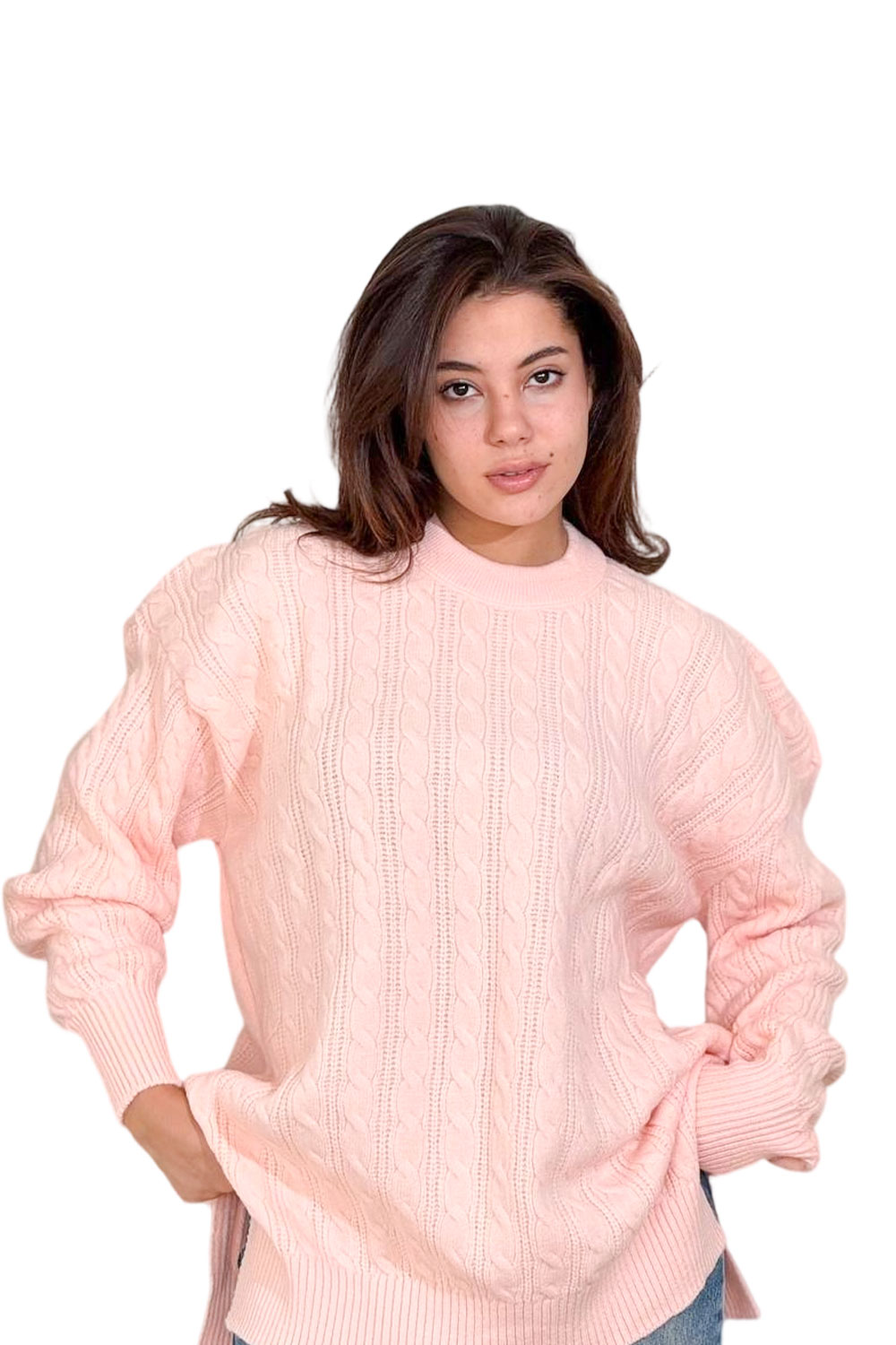 بلوفر تريكو رقبة مستديرة - الصورة 3