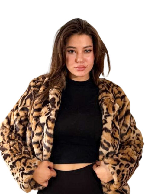 جاكيت فرو طباعة تايجر