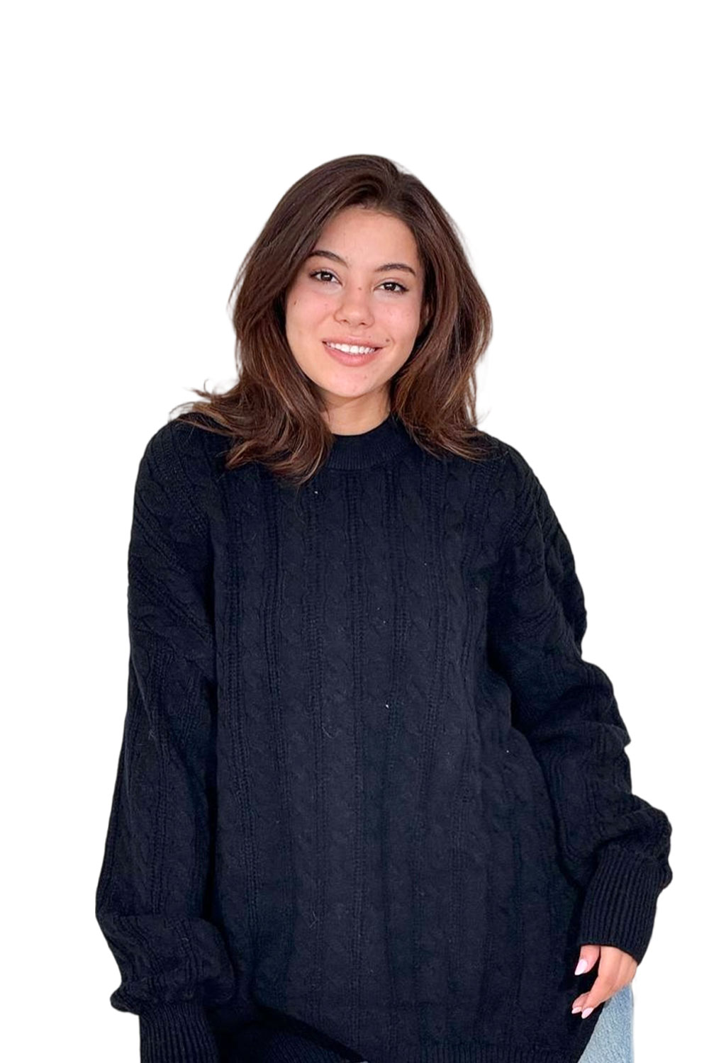 بلوفر تريكو رقبة مستديرة - الصورة 4