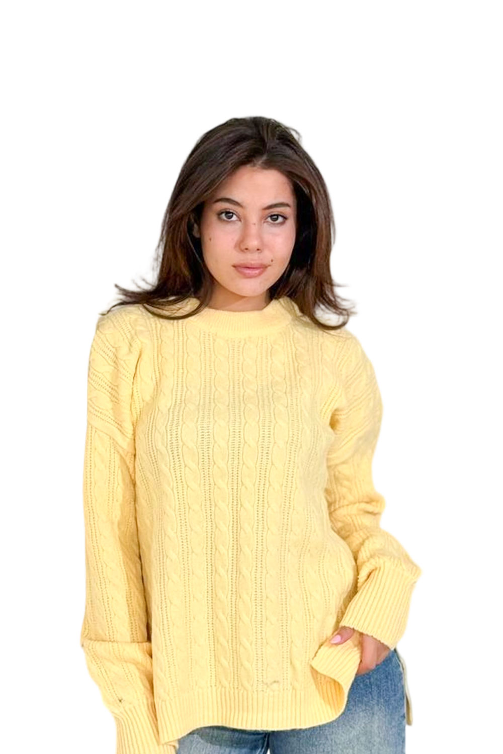 بلوفر تريكو رقبة مستديرة - الصورة 5