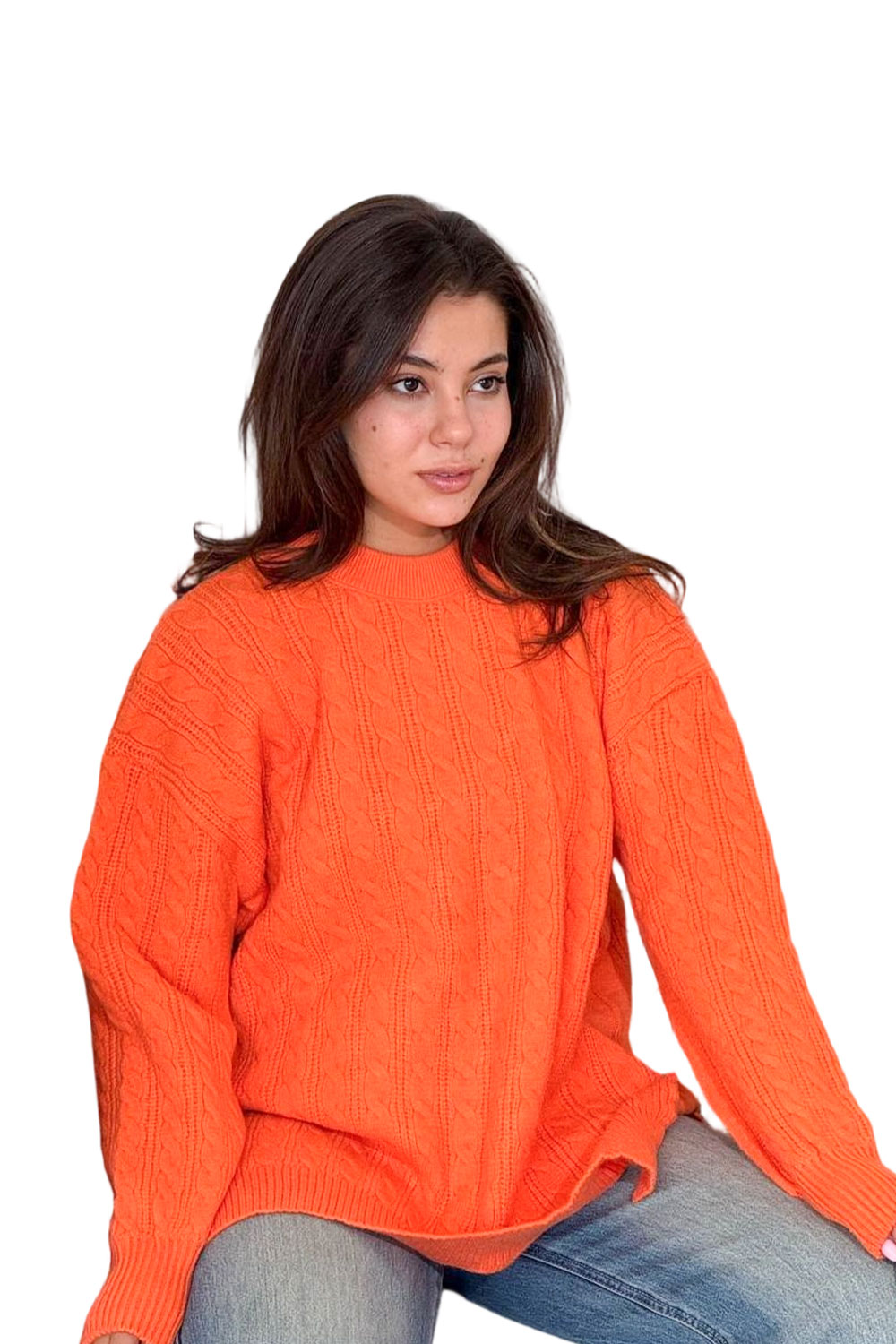 بلوفر تريكو رقبة مستديرة - الصورة 6