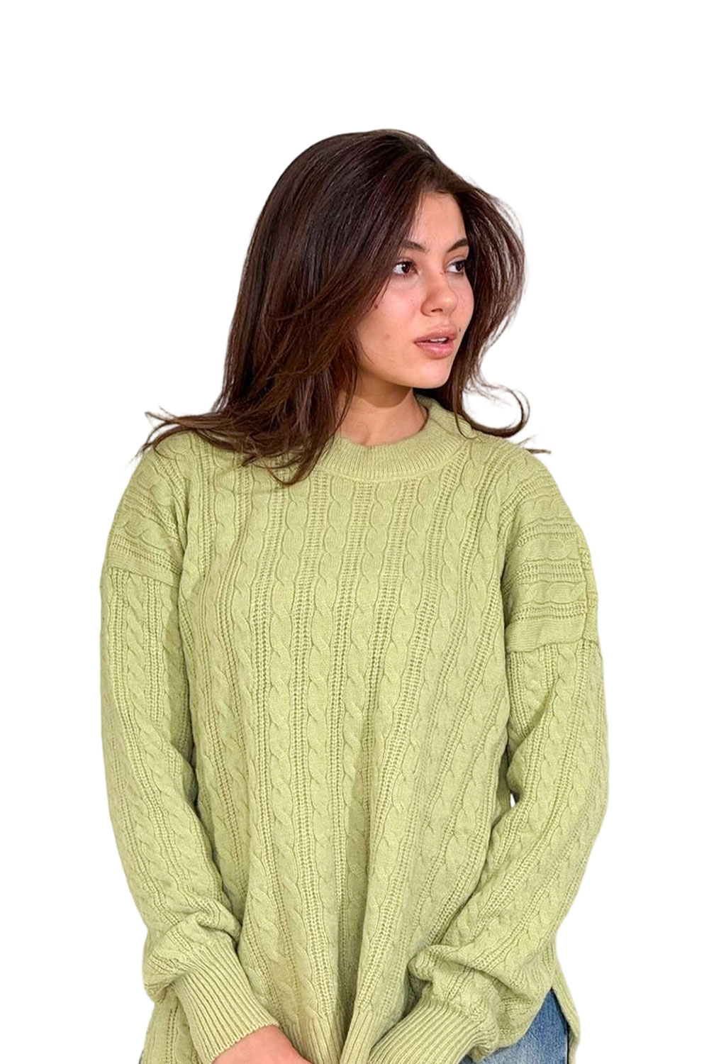 بلوفر تريكو رقبة مستديرة - الصورة 2